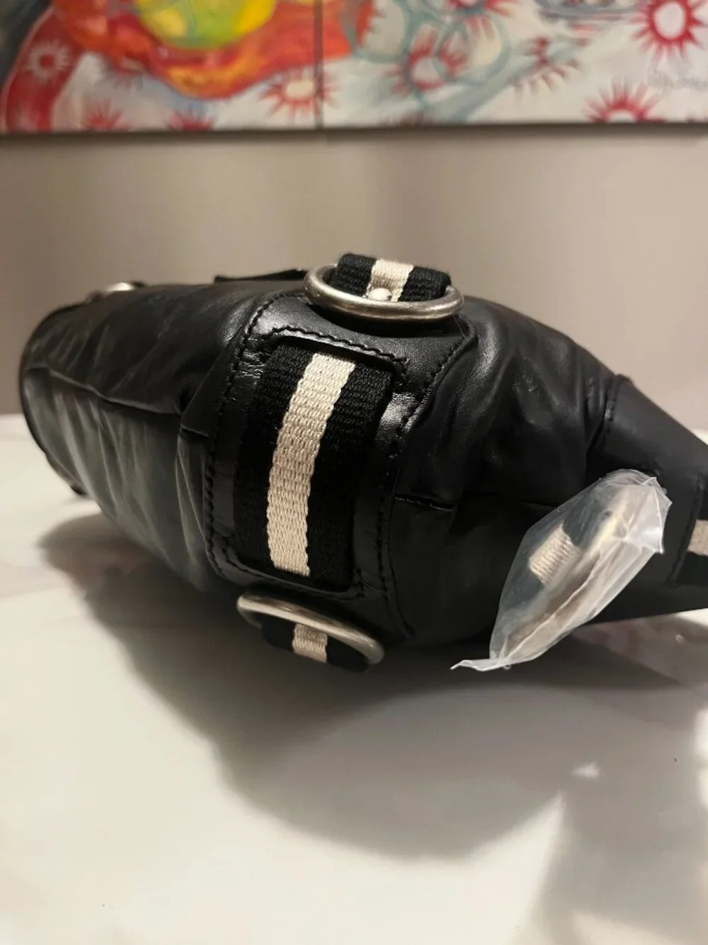 Bally Black Leather Hobo Shoulder Bag + Dust Bag - Picture 13 of 15